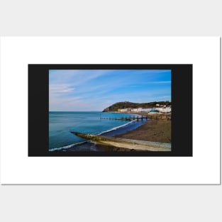 Aberystwyth Beach & Promenade No2 - Spring - Coastal Scenery Posters and Art